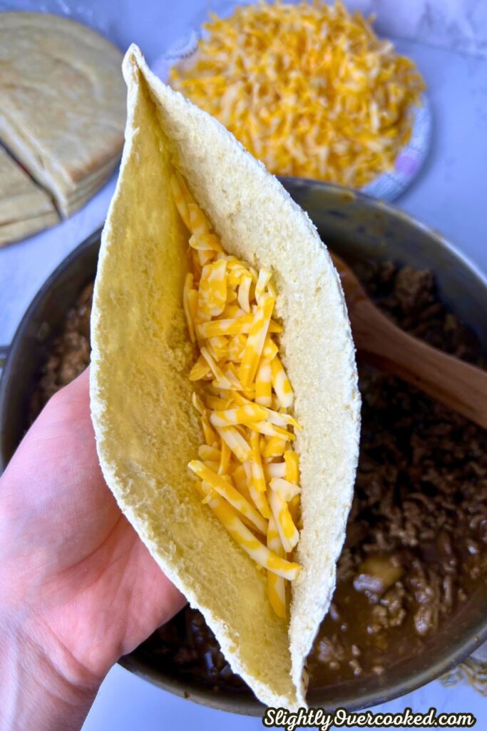 pita bread with cheese